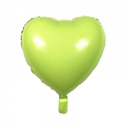 Balon Folie in forma de Inima Verde Pastel Macarons - 45cm, FooCA
