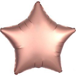 Balon folie metalizat stea rose gold Cromat, FooCA, 45cm
