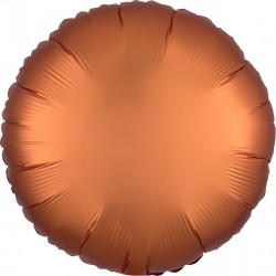Balon Folie Rotund Portocaliu Cromat, 45 cm, FooCA