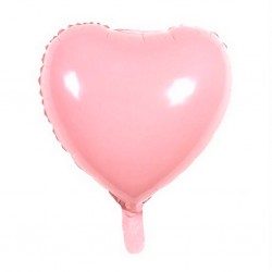 Balon Folie in forma de Inima Roz Pastel Macarons - 45cm, FooCA