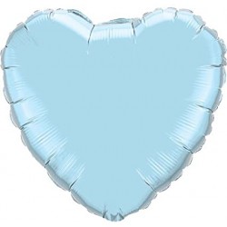 Balon Mini Folie in forma de Inima Baby Bleu - 25cm, FooCA