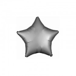 Balon Mini Folie in forma de Stea Cromata Argintie, 25 cm, FooCA