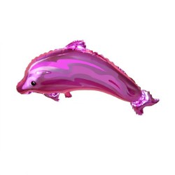 Balon MINI Figurina Folie Delfin roz, 40 x 30 cm, FooCA