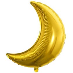 Balon folie Semiluna mare, Auriu, FooCA, 90 x 63 cm