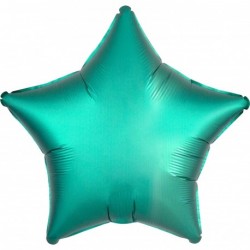 Balon Folie metalizata in forma de Stea Verde Cromat, 45 cm, FooCA