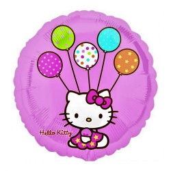 Balon Folie Roz Pal, 45 cm, Hello Kitty