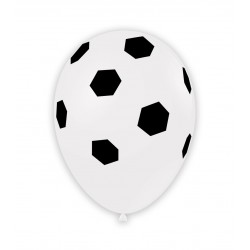 Balon Latex inscriptionat Minge Fotbal, 30 cm, Rocca Fun Factory