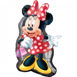 Balon figurina folie Minnie Mouse, 48 cm x 81 cm, Amscan, 2637475