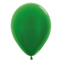 Baloane Latex Verde Metalizat, 30 cm, Sempertex, R12530
