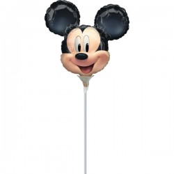 Balon Folie Mini Figurină Mickey Mouse, 23cm, Anagram