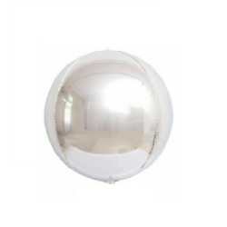 Balon folie MINI Sfera 4D Argintiu, 25 cm, FooCA
