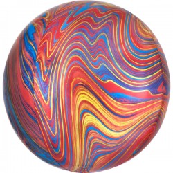 Balon folie Sfera MARBLEZ Marmorat Multicolor, 45cm