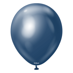 Baloane Latex Albastru Navy Cromat 13 cm, Kalisan 4015