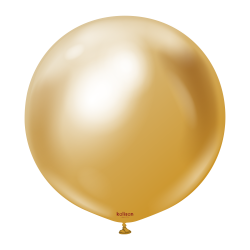 Baloane Mini Jumbo Latex 45 cm, Auriu Cromat, Kalisan 4001