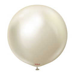 Baloane Mini Jumbo Latex 45 cm, Aur Alb Cromat, Kalisan 4011