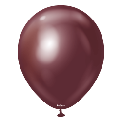 Baloane Mini Jumbo Latex 45 cm, Bordo Cromat, Kalisan 4016