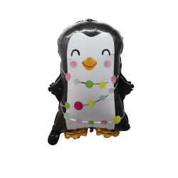 Balon Pinguin simpatic pentru Craciun, 63 x 50 cm, FooCA