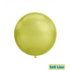Baloane Latex Jumbo Verde Lime Crom 46 cm, Soft Line Rocca, SLC18 122