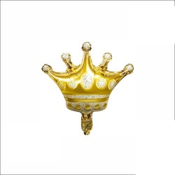 Balon folie MINI coroana aurie, 37 x 40 cm, FooCA