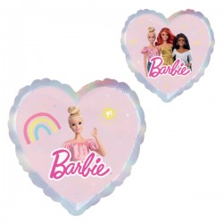 Balon folie inima Barbie, 2 fete, 43 cm, Anagram