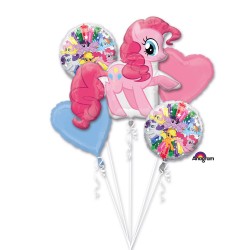 Buchet 5 baloane folie, My Little Pony Pinkie Pie, Amscan 3484401