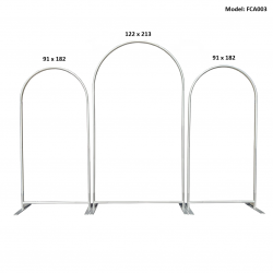 Set 3 arcade Profesionale din Aluminiu de 32mm, 91 x 182 cm, 122 x 213...