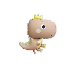 Balon folie Dinozaur Mini T-Rex Bej Latte, 65 x 79 cm, FooCA Matte...